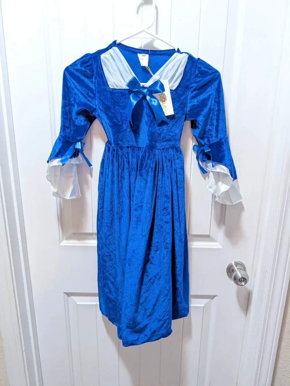 NEW! Renaissance Blue Dress Girls Medieval Princess Halloween Costume Cosplay